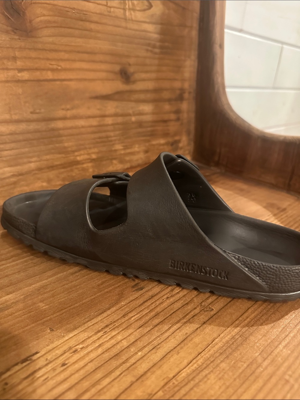 Birkenstock Women’s Matte Black Two-Strap Slide